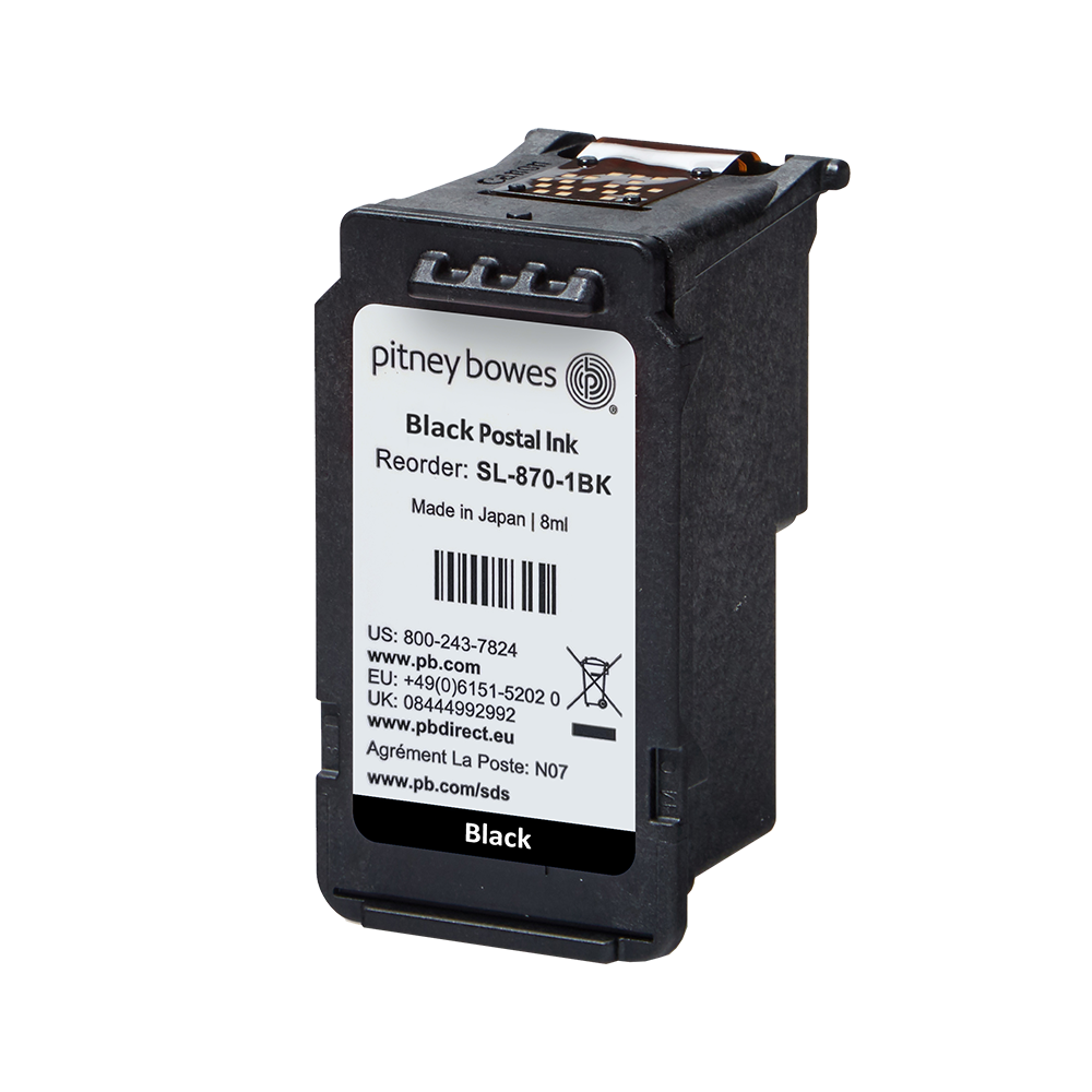 Pitney Bowes SendPro Mailstation Original Ink Cartridge - SL-870-1BK Pitney Bowes SendPro Mailstation Original Ink Cartridge - SL-870-1BK