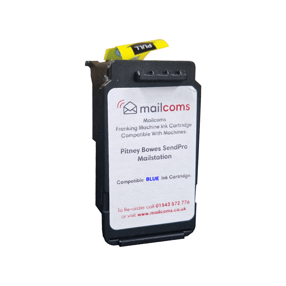 Pitney Bowes SendPro Mailstation Compatible Blue Ink Cartridge - Replacement Pitney Bowes SL-870-1BL