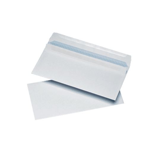 White DL Non Windowed Self Seal Envelopes (110mm x 220mm) White DL Non Windowed Self Seal Envelopes (110mm x 220mm)