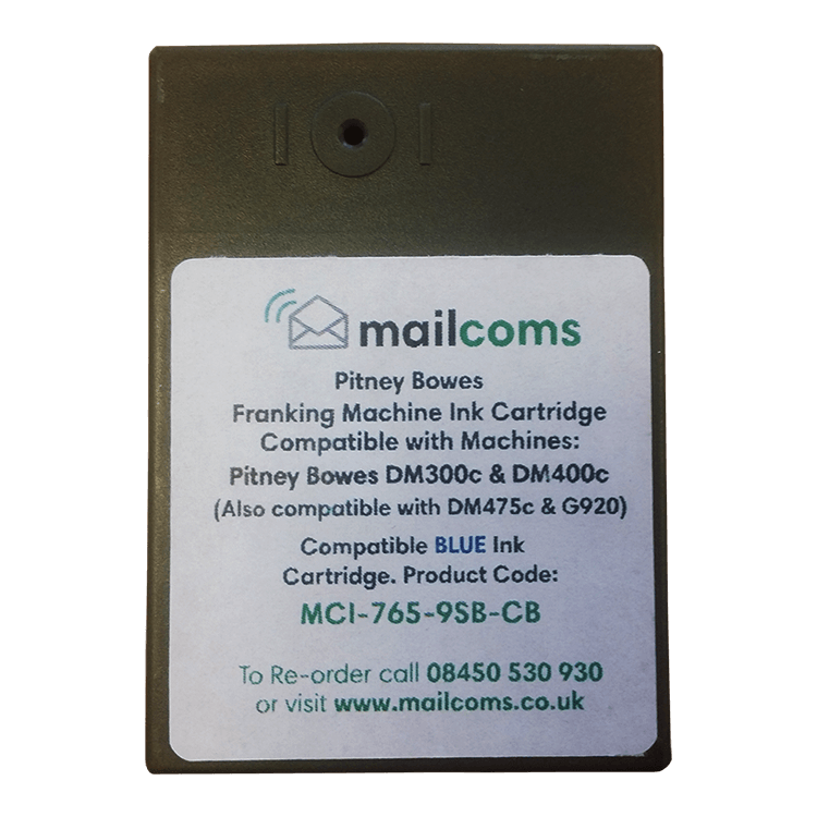 Pitney Bowes SendPro C Auto Compatible Blue Ink Cartridge - Replacement Pitney Bowes 765-9SB