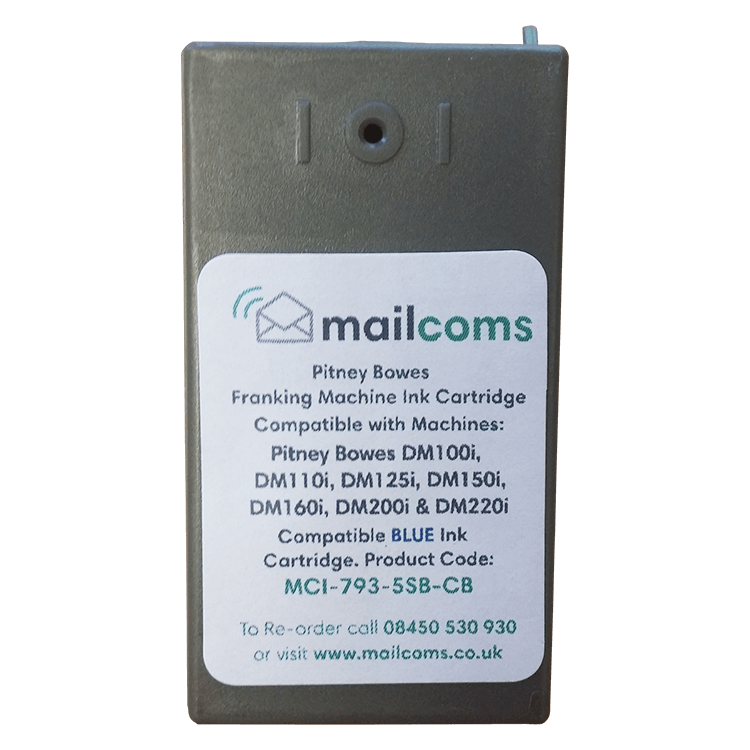 Pitney Bowes SendPro C Compatible Blue Ink Cartridge - Replacement 793-5SB Pitney Bowes SendPro C Compatible Blue Ink Cartridge - Replacement 793-5SB