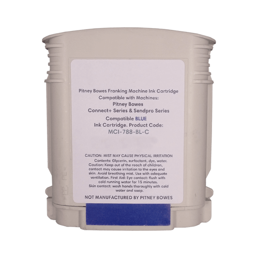 Pitney Bowes SendPro P1000 / P1500 / P2000 / P3000 Compatible Blue Standard Ink Cartridge - Replacement Pitney Bowes 788-BL Pitney Bowes SendPro P1000 / P1500 / P2000 / P3000 Compatible Blue Standard Ink Cartridge - Replacement Pitney Bowes 788-BL
