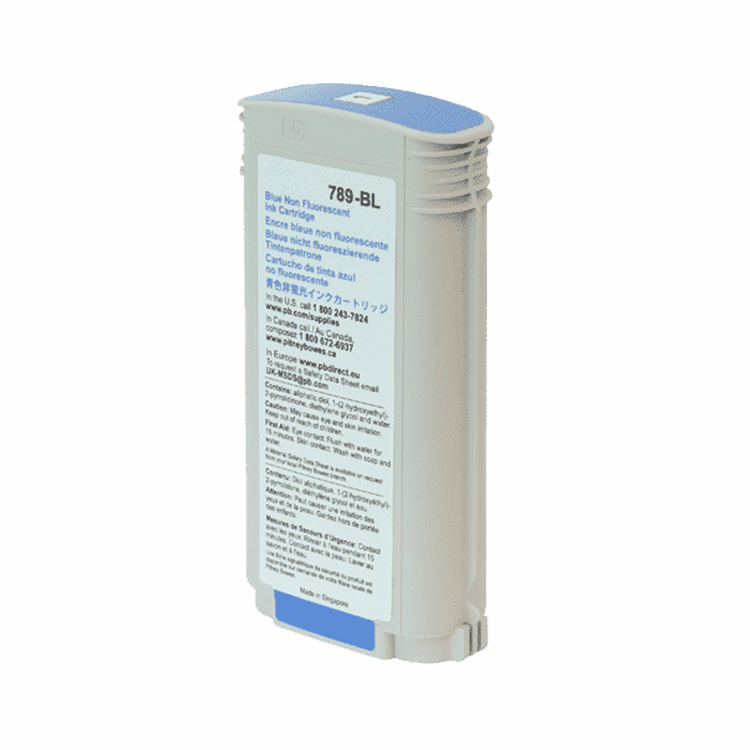 Pitney Bowes SendPro P1000 / P1500 / P2000 / P3000 Original Blue High Capacity Ink Cartridge - 789-BL