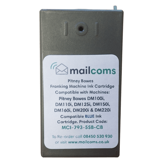 Pitney Bowes SendPro+ Compatible Blue Ink Cartridge - Replacement 793-5SB Pitney Bowes SendPro+ Compatible Blue Ink Cartridge - Replacement 793-5SB