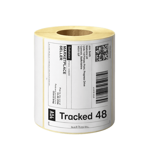 4 x 6″ (101.6mm x 152.4mm) - Royal Mail & Parcelforce Direct Thermal Label Rolls