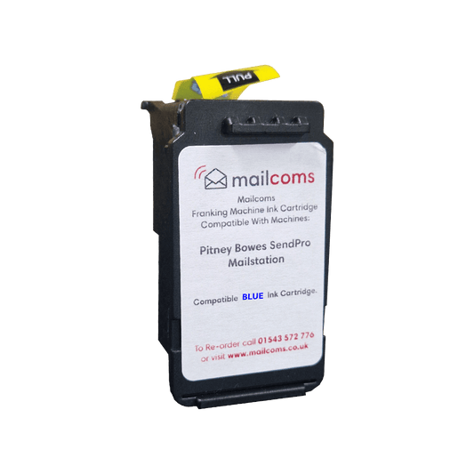 Pitney Bowes SendPro Mailstation Compatible Blue Ink Cartridge - Replacement Pitney Bowes SL-870-1BL Pitney Bowes SendPro Mailstation Compatible Blue Ink Cartridge - Replacement Pitney Bowes SL-870-1BL