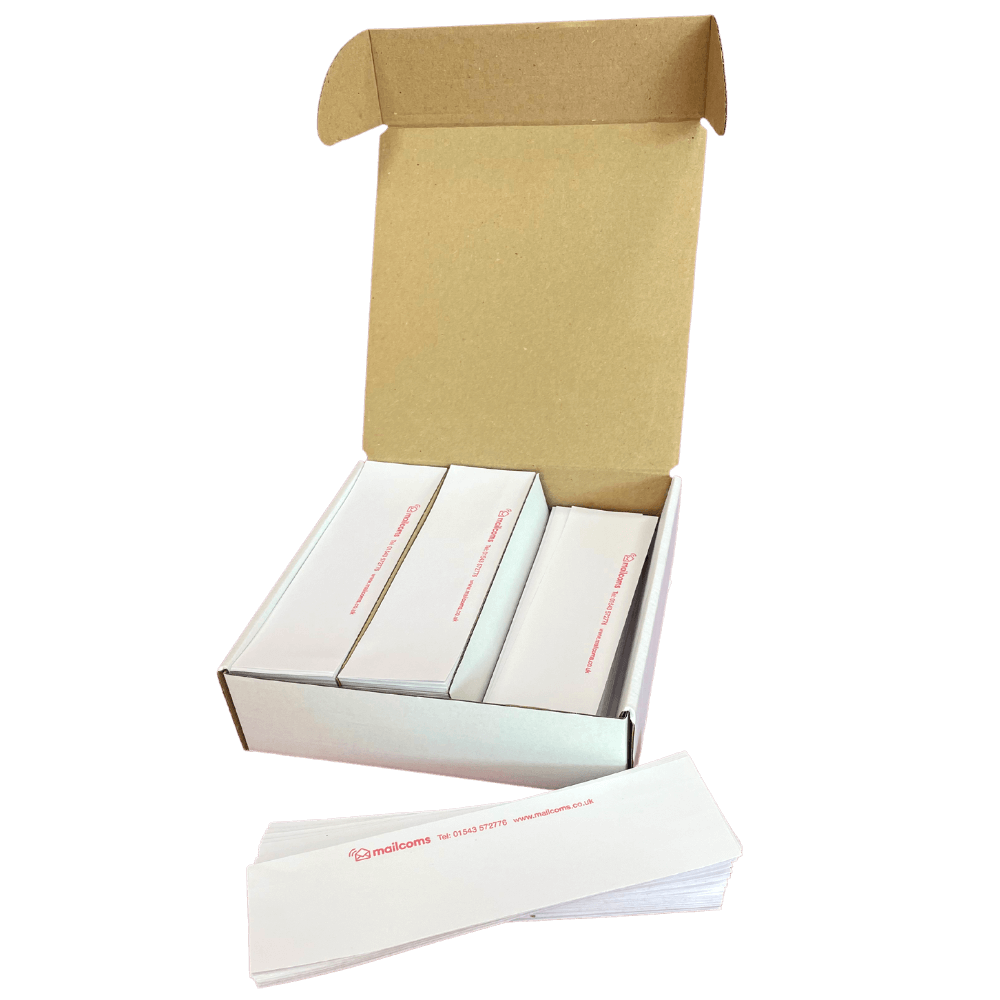 1000 FP Mailing Postbase Econ Extra Long Single (215mm) Cut Franking Labels