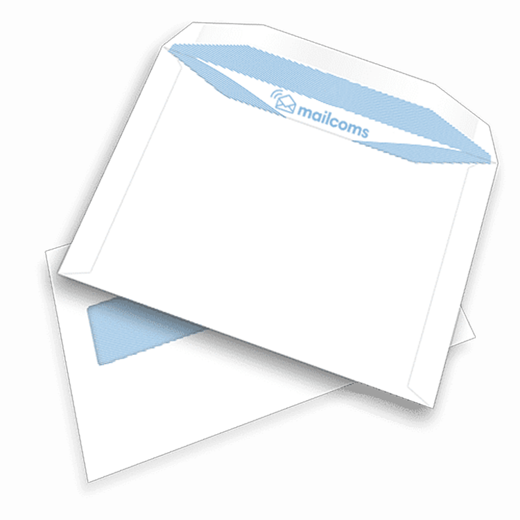 500 White C5 High Windowed Gummed Envelopes (162mm x 235mm)